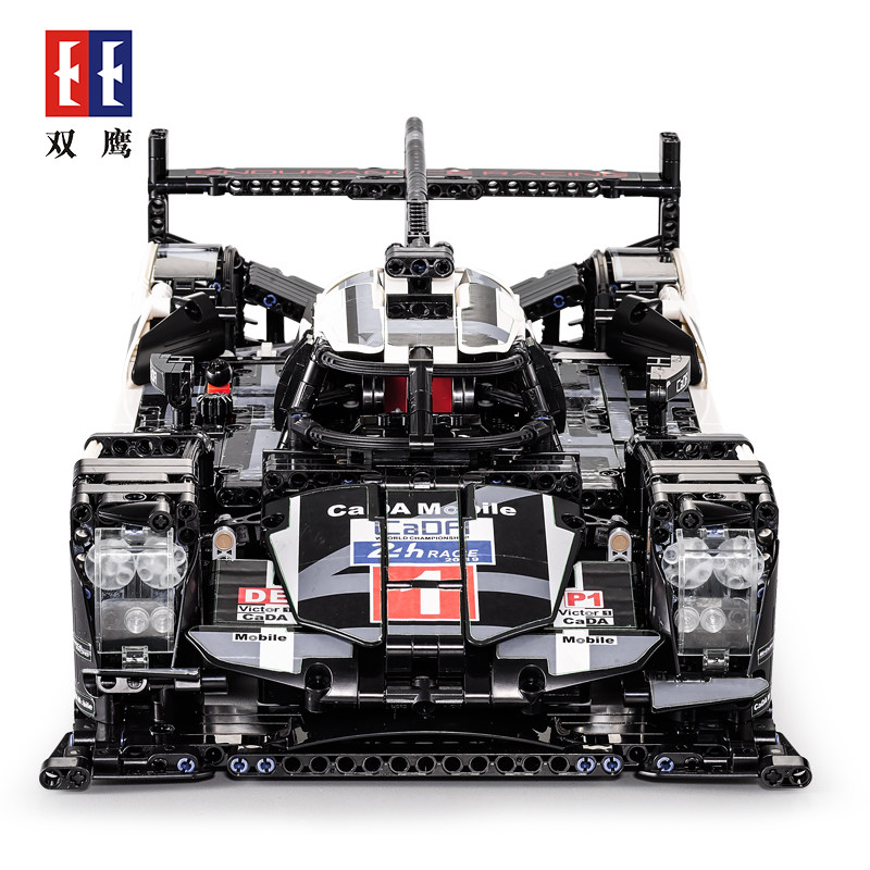 双鹰c61016遥控耐力赛车拼装玩具 doublee建构/拼插积木