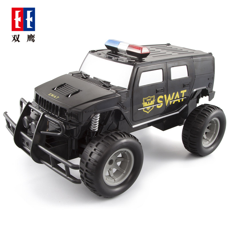 双鹰仿真遥控特警吉普电动玩具车 doublee电动/遥控车