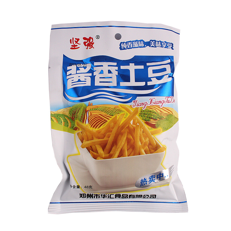 坚强酱香土豆薯条8090后怀旧膨化零食40g*30袋休闲食品