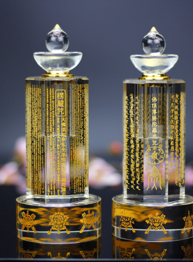 洛馨缘水晶装藏佛堂密封舍利塔