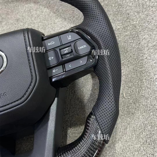 埃尔法Alphard 威尔法LC76 LC78霸道陆巡酷路泽碳纤维方向盘总成 - 图2