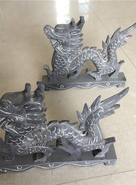 生肖摆件镇宅房顶石雕工艺品
