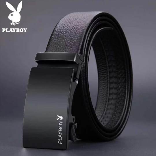 Playboy belt men's leather automatic buckle belt casual trend versatile youth Korean style leather belt young man