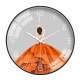 Orange Age Silent Home Decorative Wall Creative Wall Clock