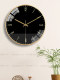 Clock, wall clock, metal, round, light luxury, modern and simple