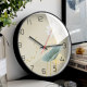 Harmony brings wealth, wall-mounted fashionable style living room clock