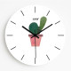 Creative, fashionable and simple living room wooden quartz wall clock