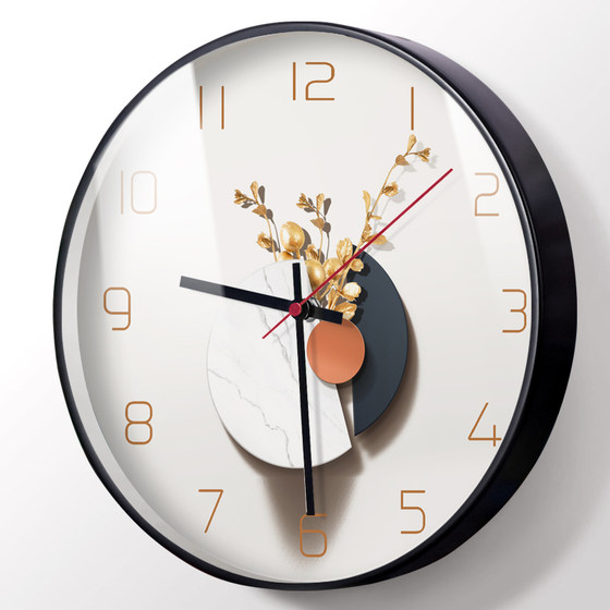 Hanyi ink simple wall-mounted quartz clock and watch