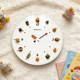 Creative food-shaped cute silent wall clock