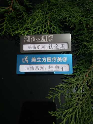 酒店工牌定做公司工号牌定制不锈钢胸牌定做金属LOGO高档号牌等 - 图3