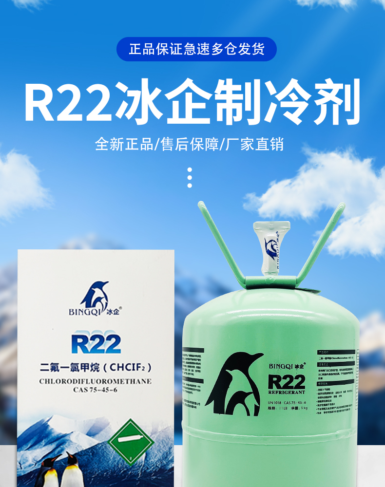 99.9%高纯R22家用空调制冷剂 氟利昂雪种冷媒制冷液R410 R134 - 图1