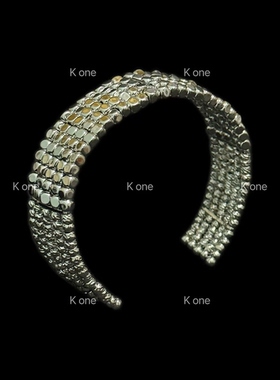 K one 韩国高级感串珠手镯轻奢小众百搭开口ins风叠戴手环
