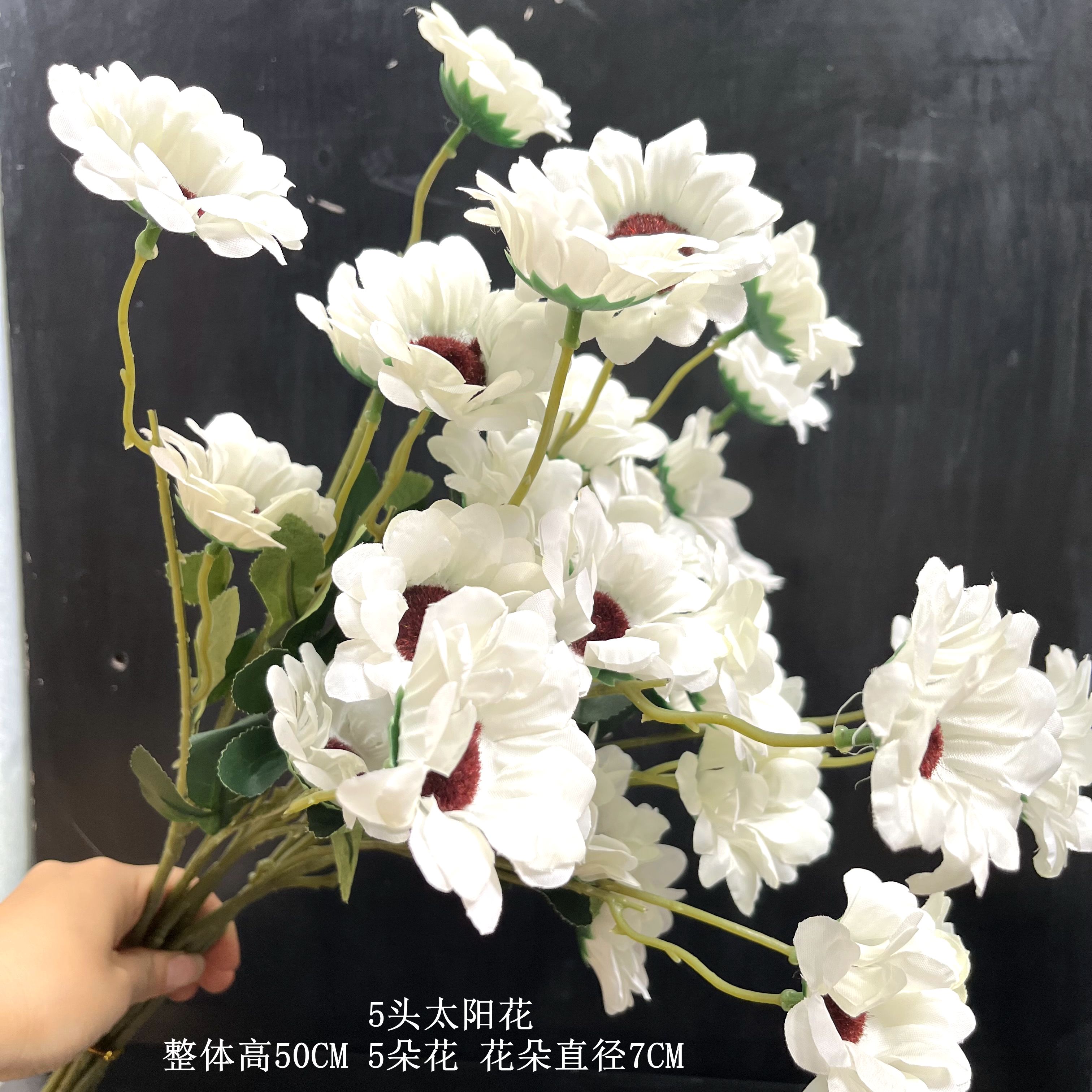 向日葵仿真花假花花束绢花干花太阳花家居客厅酒店桌面装饰小摆件-图0