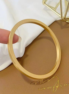 金店同款古法传承手镯女越南沙金仿真正品金色实心结婚筷子手环