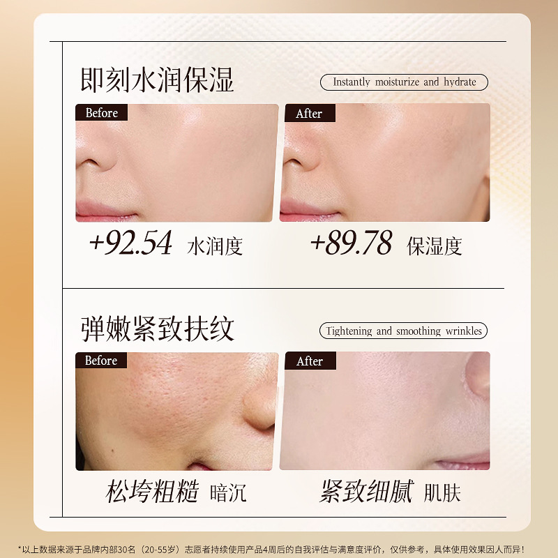 研春堂黄芪水乳面霜组合保湿提亮紧致抗皱淡化细纹黄芪精华养颜霜 - 图2