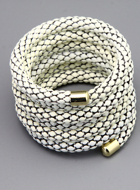 J白色螺旋多层时尚造型个性复古vintage摩登手镯孤品