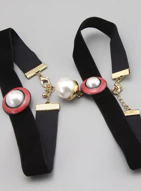 AQ复古vintage紧贴脖子超短项链颈圈颈链项链孤品