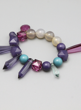 G复古vintage有年代味道的弹力手镯孤品