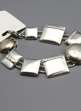 K复古vintage打标IKITA银色古董中古手镯手链孤品