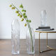 Simple glass vase floor-standing large straight flower ornaments