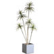 Simulated dragon blood tree with clipped leaves and horsetail iron fake tree potted plant