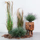 Nordic simulated haystacks and fake grass ornaments for landscaping decoration