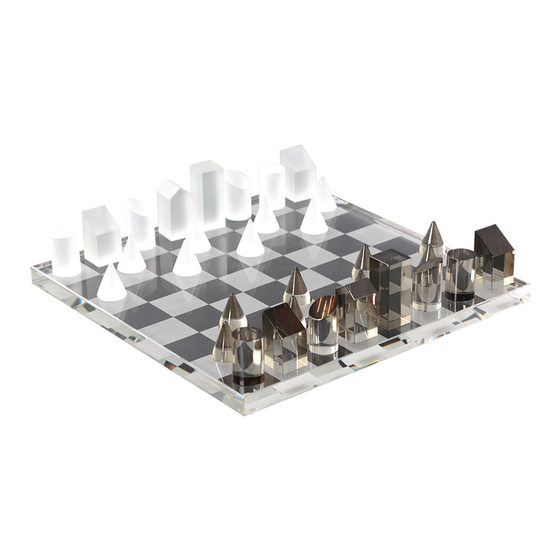 Light luxury modern model room crystal chess ornaments