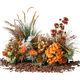 Simulated reed flower bush landscaping flower pile floral ornaments