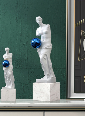 家居客厅艺术风装饰画样板间摆件