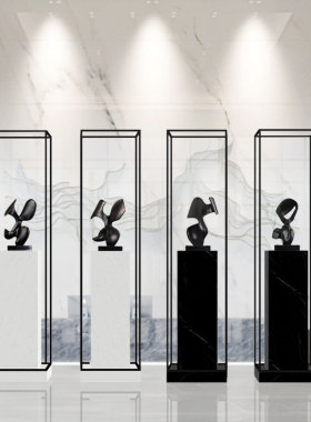 样板房大堂玄关落地装饰售楼处