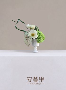 意式极简仿真花艺桌面摆件