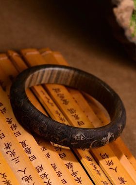 越南沉香木雕刻祥云手镯甜美中国风款式新颖女神cx沉香木质手镯