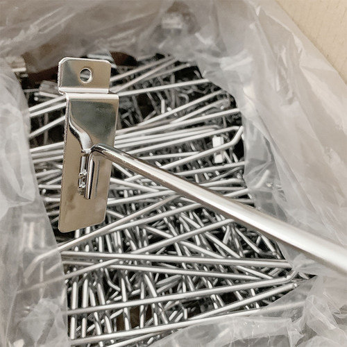 槽板挂钩超市货架展示钩饰品五金手机配件加粗挂勾万用板卡槽板钩 - 图1