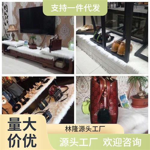 桌布摆摊白色长毛绒布料拍照背景布沙发布铺床头柜台展示毛毯布-图0