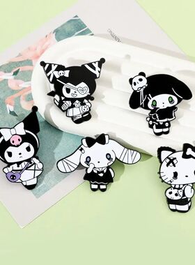 Gothic Halloween  Characters Lapel Pins Kuromi Cinnamoroll H
