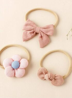 5 pcs different flower shaped baby headbands sweet and lovel