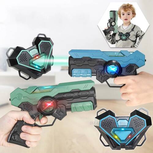 Laser Tag Battle Game Gun Set Electric Infrared Toy Guns Wea - 图0