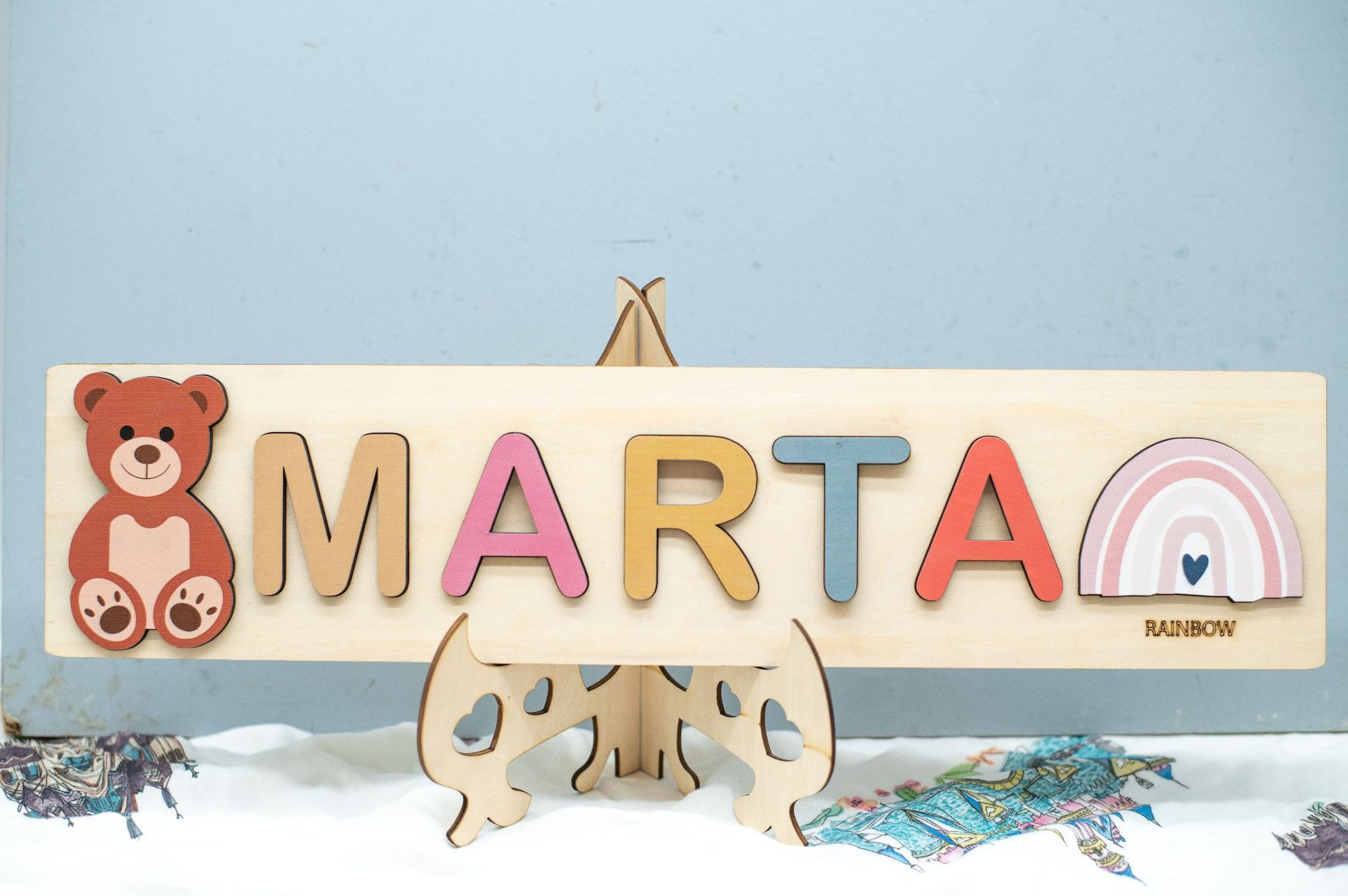 Personalized Name Puzzle Customized Educational Wooden Puzzl - 图1