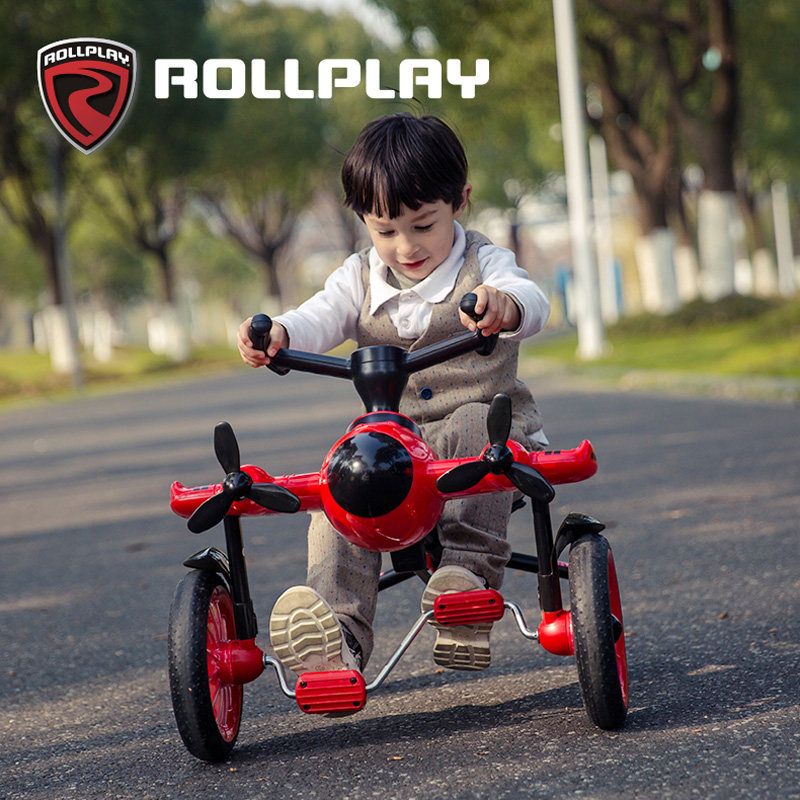 rollplay如雷儿童脚踏飞机三轮车 rollplay三轮车