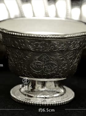 加厚供水杯手工雕花佛具用品