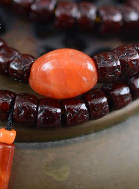 上行道女菩提民族金刚菩提枣红