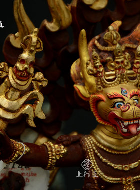 尼泊尔纯铜密宗摆件佛像