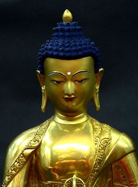 菩萨不动佛密宗供奉鎏金手工艺品