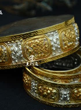 曼达盘雕花小号尼泊尔手工