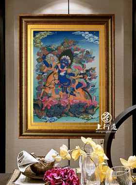 佛像菩萨西藏唐卡颜料装饰画挂画
