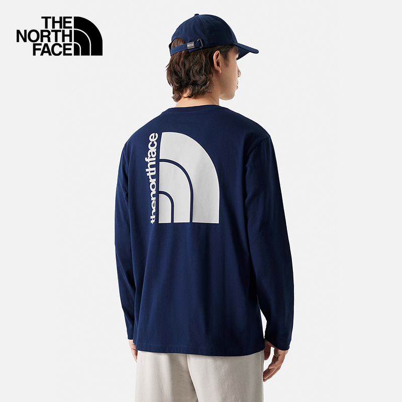 TheNorthFace北面春秋情侣款长袖T恤7QUY/7QVD/86PX/86QH - 图2