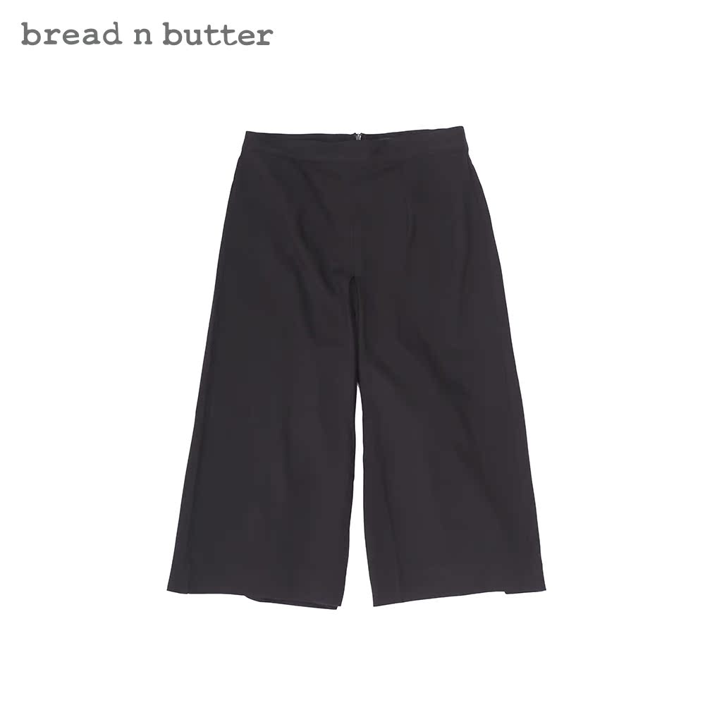 bread n butter春秋女装新款通勤高腰百搭阔腿裤宽松休闲五分裙裤