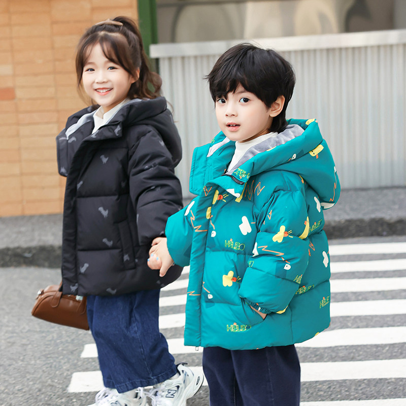 2025新款男女儿童羽绒服花色短款宝宝小童小朋友加厚冬季童装外套,淘宝优惠券,粉丝福利购,淘宝优惠卷