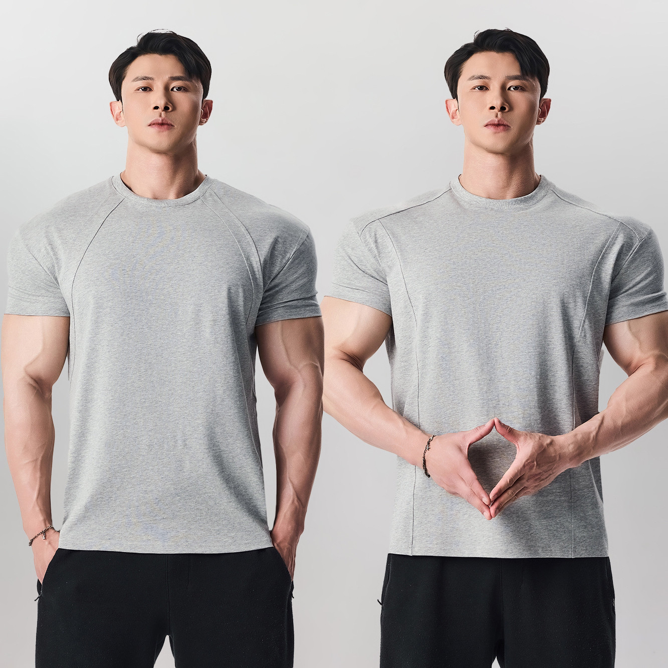 【7A级抑菌凉感科技棉T】GD美式运动健身训练BOXY圆领短袖T恤打底,淘宝优惠券,粉丝福利购,淘宝优惠卷