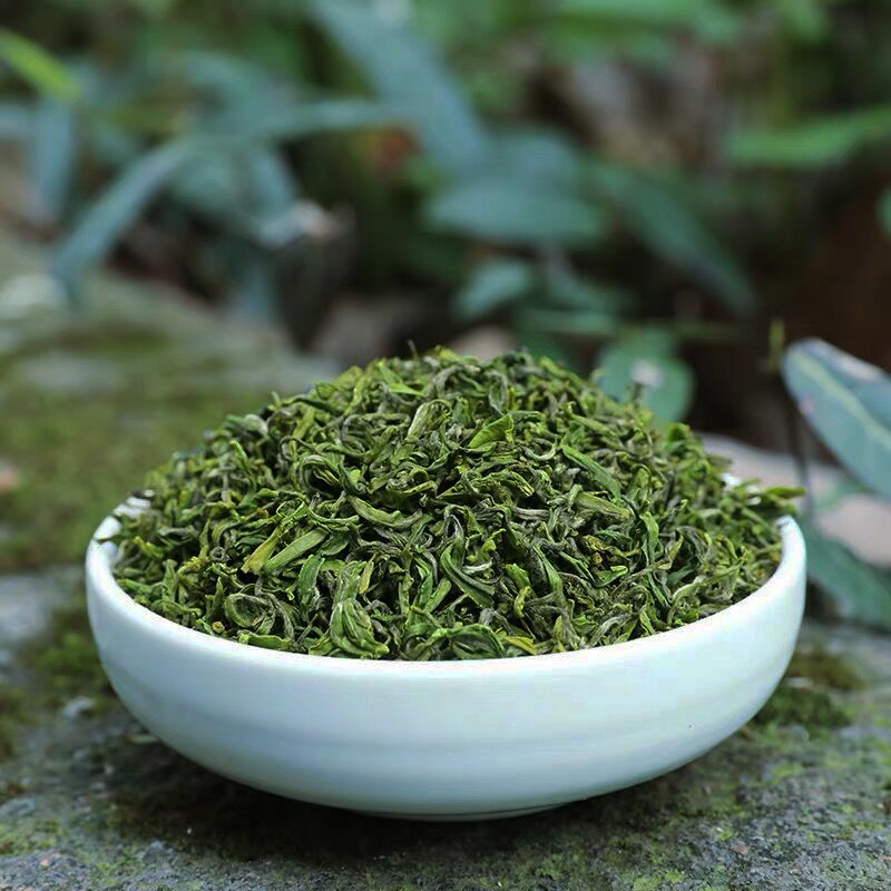 绿茶2023新茶叶明前特级毛尖茶高山云雾散装袋装农家日照春茶500g - 图0